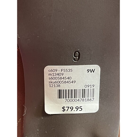 Lane Bryant Brown Inside Zip Block Heel Ankle Booties Boots Sz 9 W - Picture 6 of 10